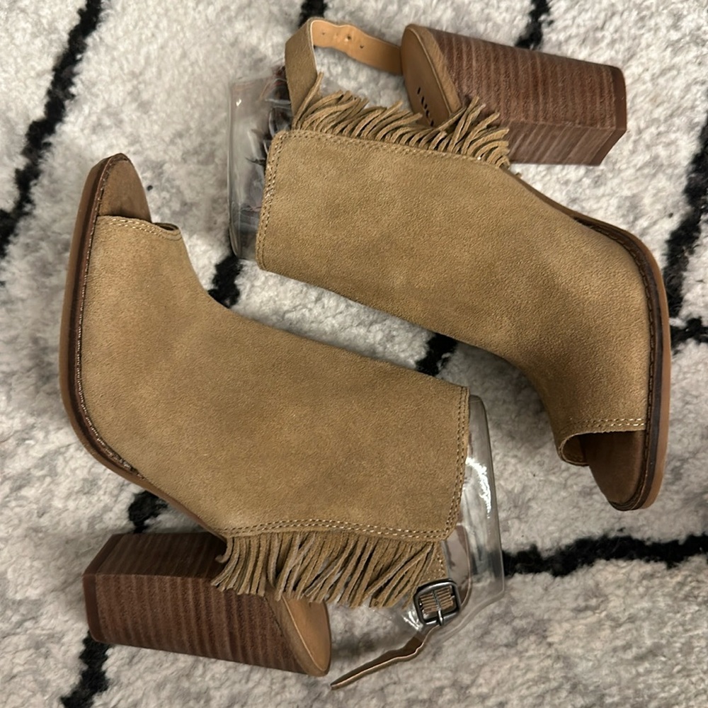 Lucky brand suede sandal bootie